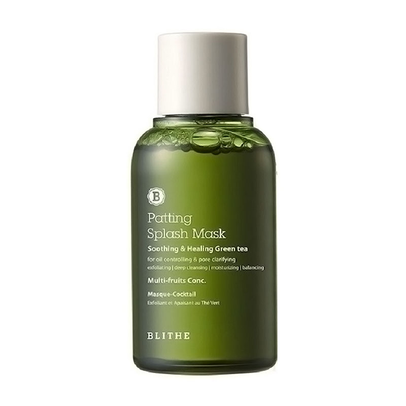 Відновлювальна сплеш-маска для обличчя Blithe Soothing &amp; Healing Green Tea Patting Splash Mask, 70 мл