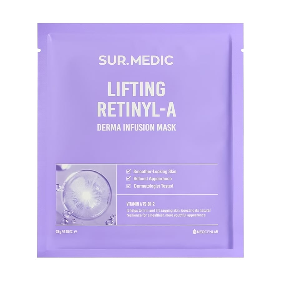 Відновлювальна тканинна маска для обличчя Neogen Sur.Medic Lifting Retinyl-A Derma Infusion Mask, 28 г